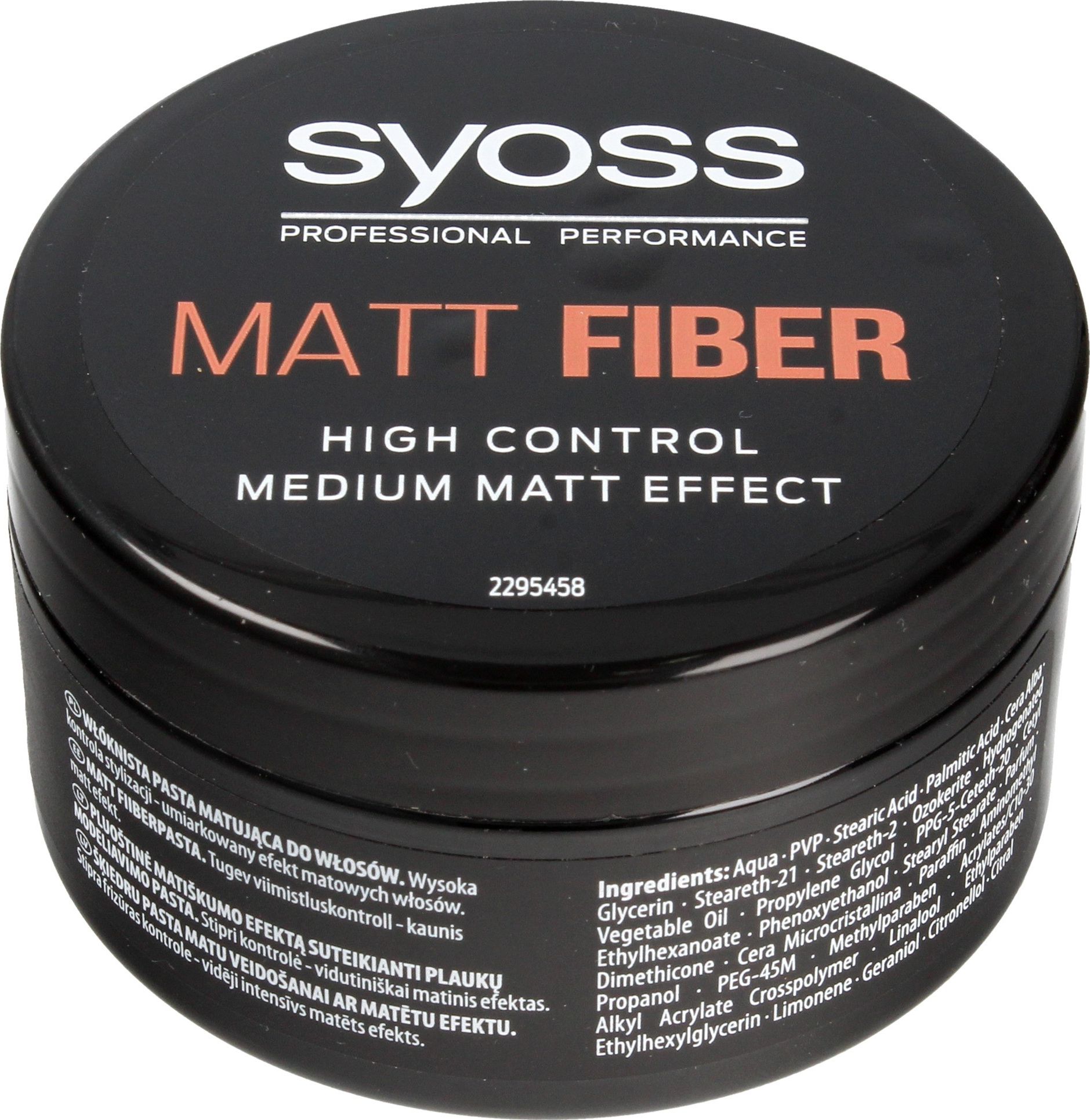 Syoss Pasta matujaca do wlosow Matt Fiber 100ml 688542 (9000101208542)