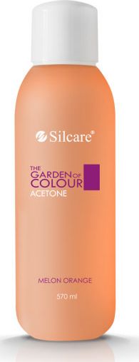 Silcare Acetone for removing hybrid varnish The Garden of Color Melon Orange 570ml kosmētikas noņēmējs