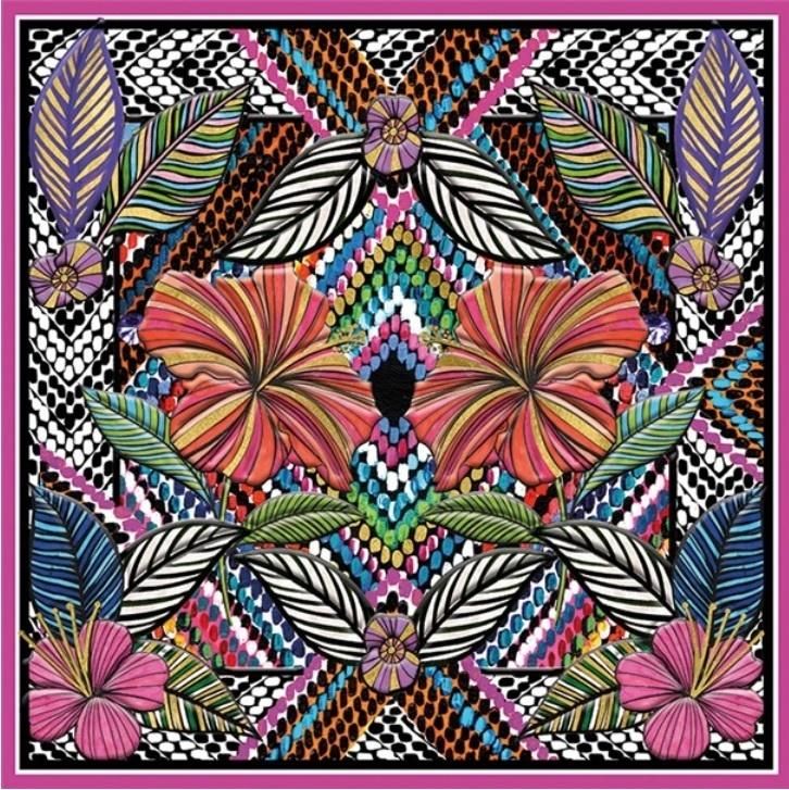Museums & Galleries Karnet kwadrat z koperta Floral Embroidery 291547 (5015278333397)
