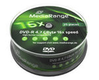 MediaRange  16x DVD-R (25 TUB) matricas