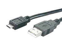 USB-Kabel MediaRange f. Smartphones (USB/MicroUSB)1.2m,black USB kabelis