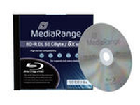 Bluray MediaRange 50GB  1pcs BD-R JewelCase 6x Double Layer matricas