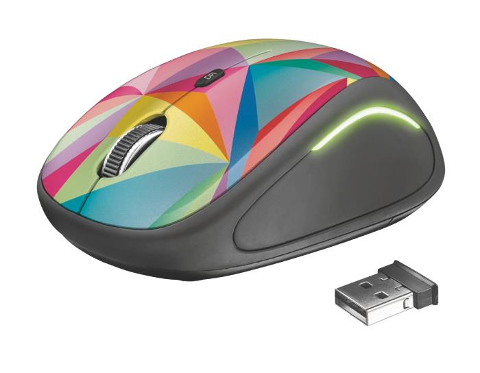 Trust Yvi FX mouse RF Wireless Optical 1600 DPI Ambidextrous Datora pele