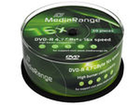 DVD-R MediaRange 4,7GB  50pcs Spindel 16x matricas