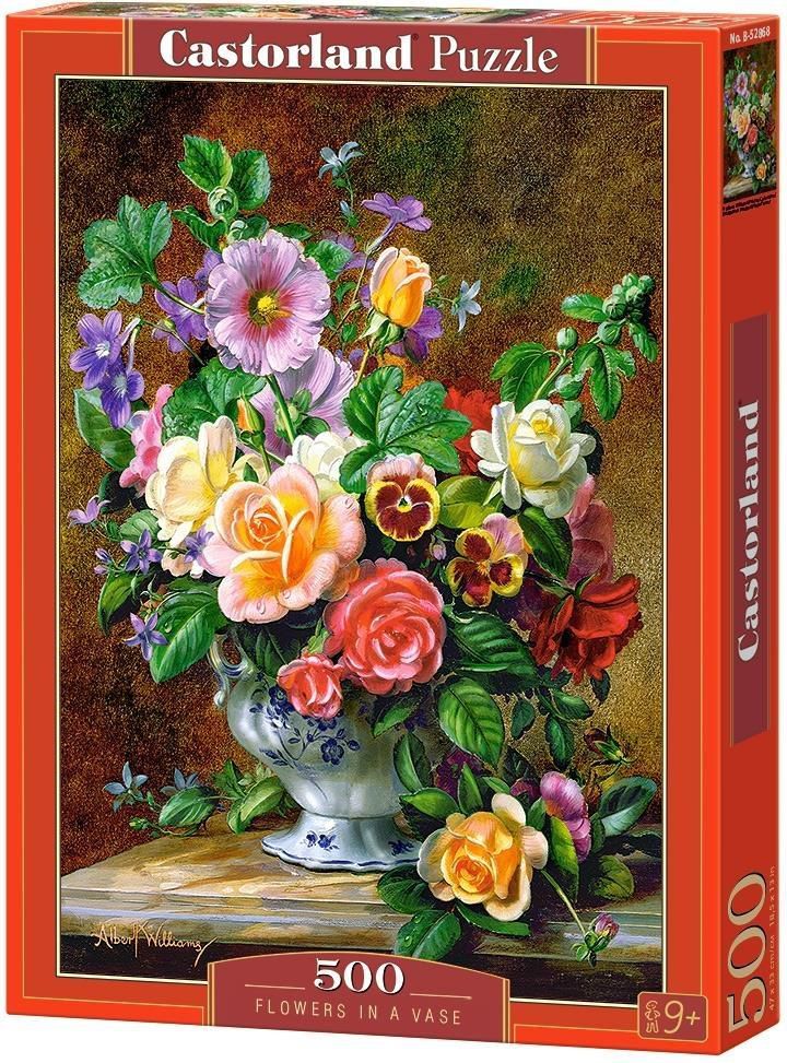 Castorland Puzzle 500 Kwiaty w wazonie (253338) 253338 (5904438052868) puzle, puzzle