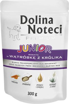 Dolina Noteci Premium Junior z watrobka z krolika 300g 5900842013877 (5902921301189) barība suņiem