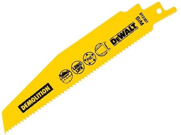 Dewalt brzeszczoty do pily szablastej 288x2.5mm, opakowanie 5 sztuk, do prac zgrubnych (DT2308L-QZ) H1-DT2308L (5035048088616) Elektriskais zāģis