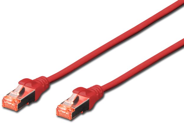 DIGITUS Professional patch cable - 50 cm - red kabelis, vads