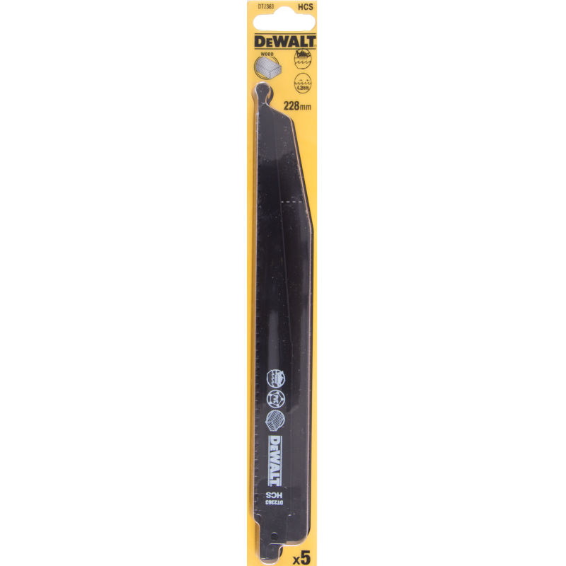 Dewalt Brzeszczoty do pilarek szablowych HCS 305mm podz. 4,2mm 5szt. DT2364 Elektriskais zāģis