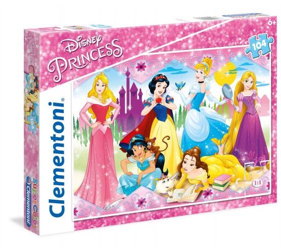 Clementoni Puzzle 104 elementy - Princess (27086 CLEMENTONI) 27086 CLEMENTONI (8005125270866) puzle, puzzle