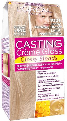 Casting Creme Gloss Krem koloryzujacy nr 1021 Jasny Perlowy Blond 0257836 (3600521831816)