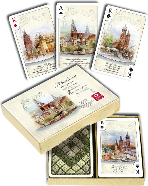 Cracow cards Watercolors 2 x 55 leaves puzle, puzzle