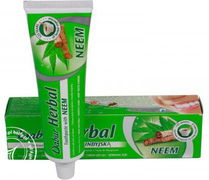 Dabur Pasta do zebow z korzenia drzewa Neem bez fluoru 100 g 10127 (5022496101325) mutes higiēnai