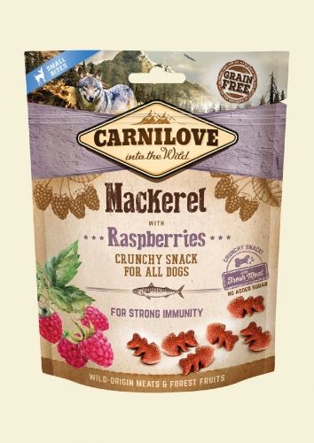 Carnilove Przysmak Dog Snack Fresh Crunchy Mackerel+Raspberries 200g 93077 (8595602528875)