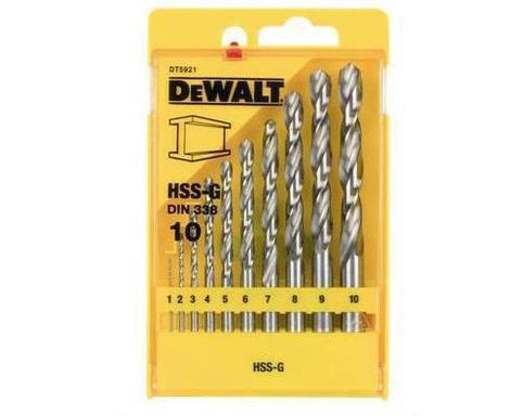 Dewalt HSS-G Metal drill bit - set 10 pieces