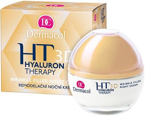 Dermacol Hyaluron Therapy 3D Night Cream Krem do twarzy 50ml 43208 (8595003108393) kosmētika ķermenim