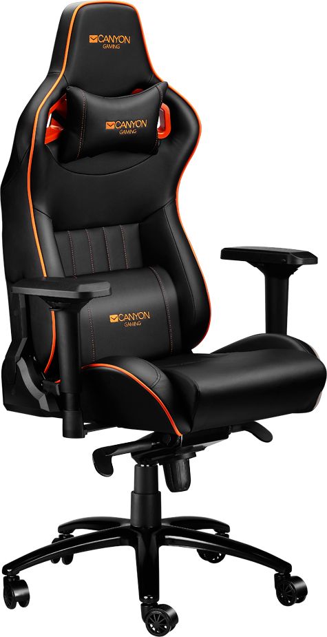CANYON Corax GС-5 Gaming chair, PU leather, Cold molded foam, Metal Frame , Frog mechanism, 90-165 dgree, 4D armrest, Tilt Lock, Class 4 gas datorkrēsls, spēļukrēsls