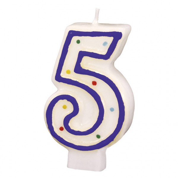 AMSCAN Numeral Candle 5 konstruktors