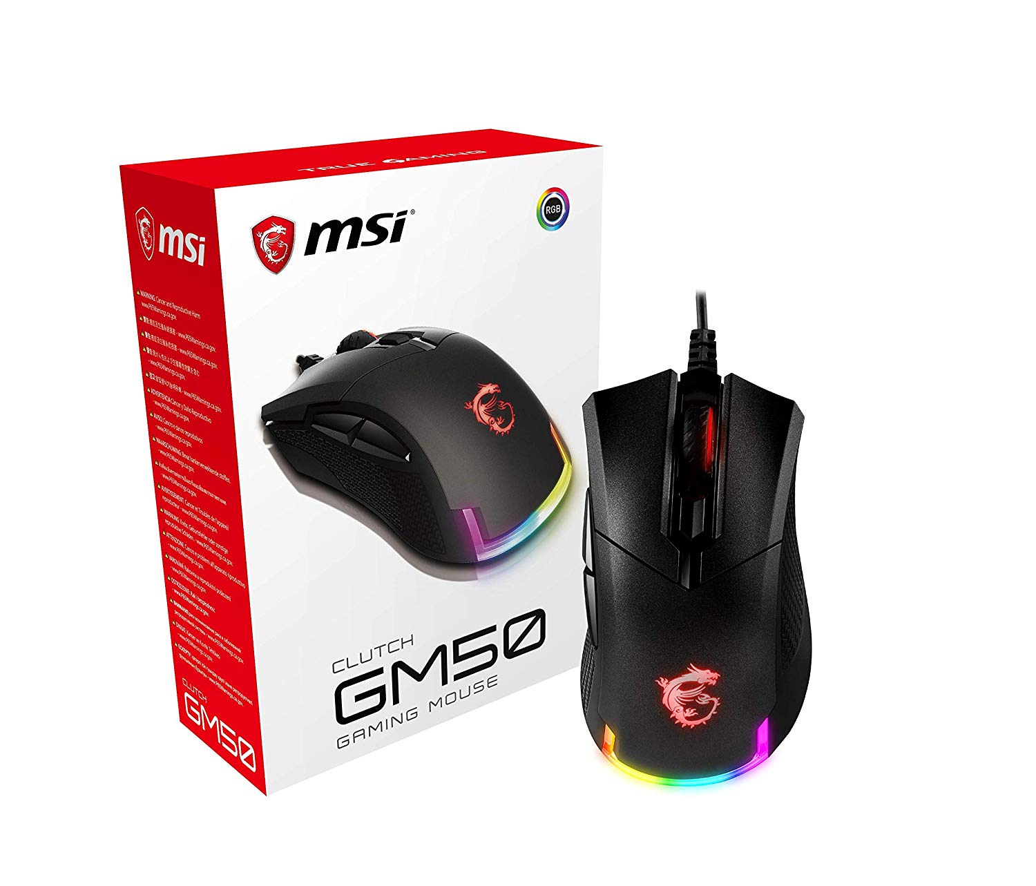 MSI GM50 Clutch, mouse (black) Datora pele