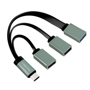 UA0315 USB 3.0 (3.1 Gen 1) Type-C 5000Mbit/s Schwarz, Grau Schnittstellenhub ... datortīklu aksesuārs