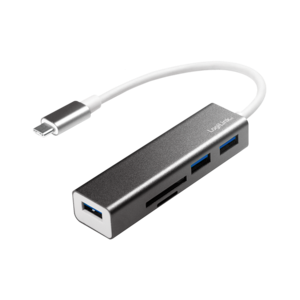 Logilink USB-C 3-Port Hub with Card Reader - Hub USB centrmezgli
