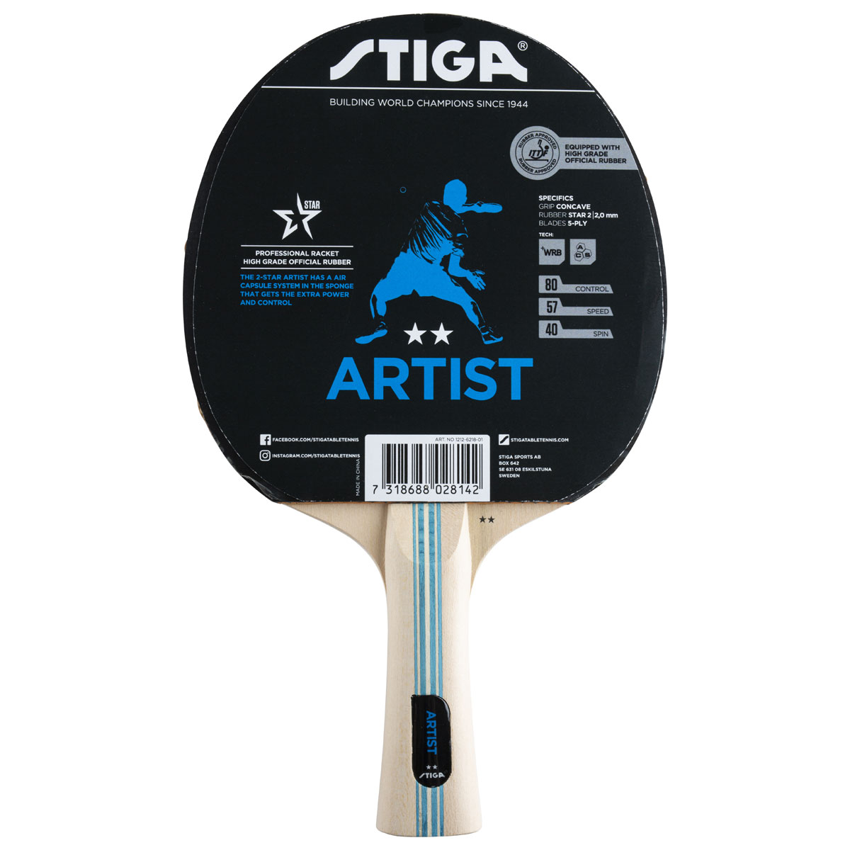 Artist WRB 2* (concave) galda tenisa rakete