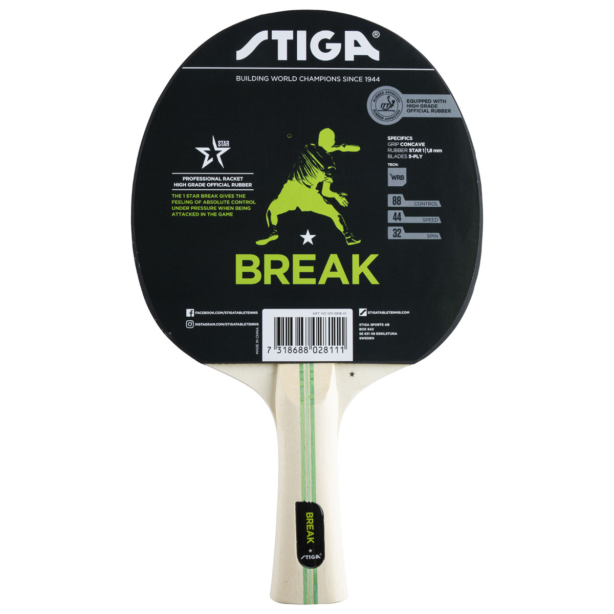 Break WRB 1* (concave) galda tenisa rakete