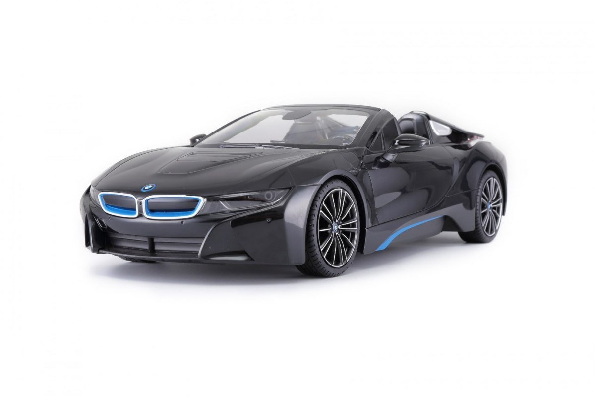 Rastar Radiovadāmā mašīna BMW i8 Roadster 1:12 / 2.4 GHz / 2WD / Melns Radiovadāmā rotaļlieta