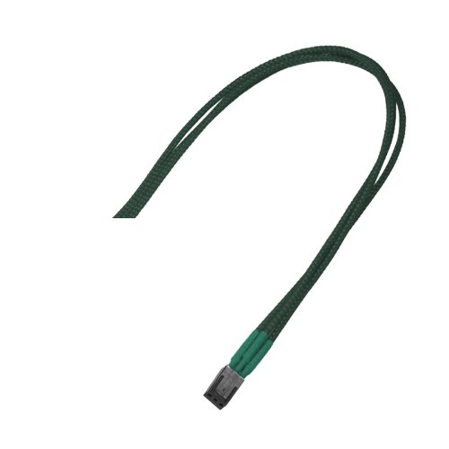 Nanoxia 3-Pin Molex extension cable 30cm green kabelis datoram