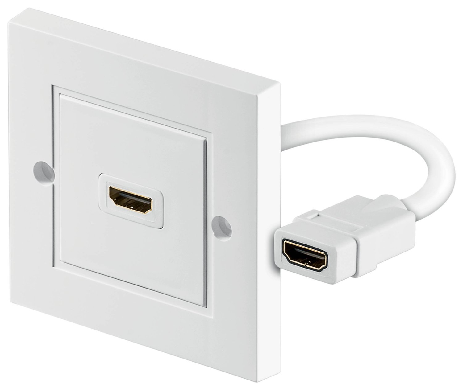 goobay HDMI socket ścienne 1 UP kabelis, vads