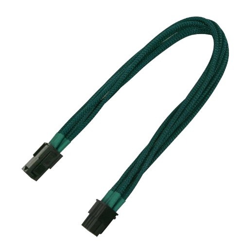 Nanoxia 8-Pin PCI-E extension cable 30cm green kabelis, vads