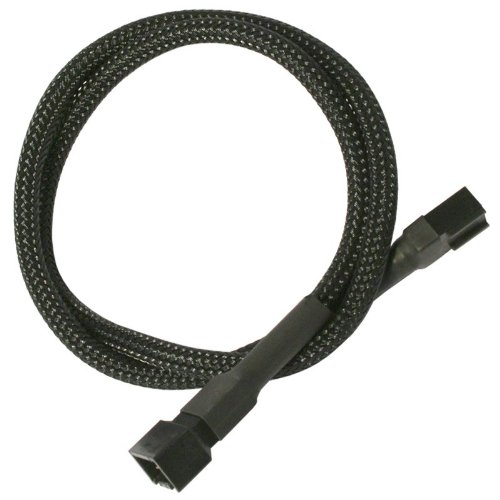 Nanoxia 3-Pin Molex extension cable 30 cm black kabelis, vads