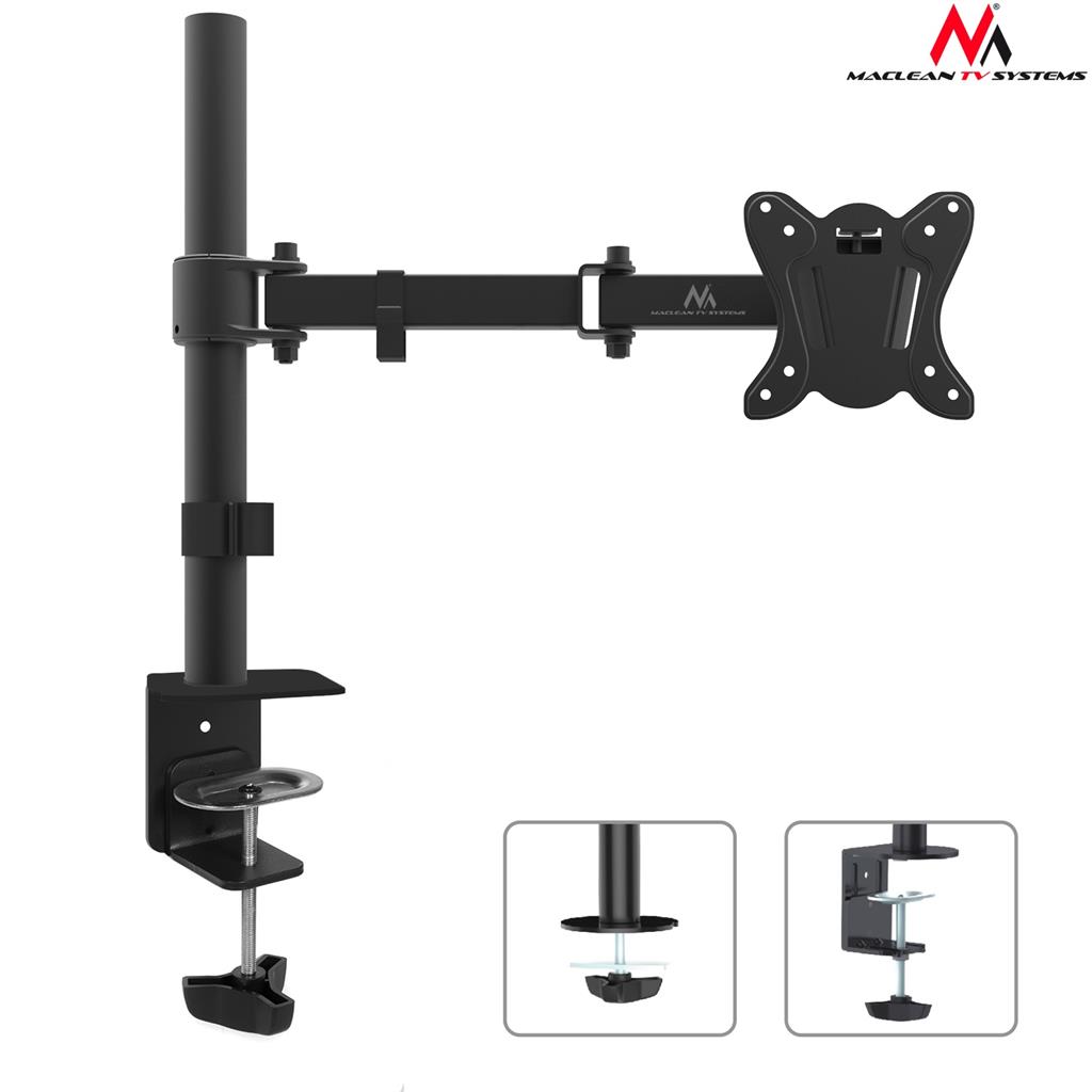 Maclean MC-690N Universal Monitor Bracket 360 Adjustable Arm 13-27 inches