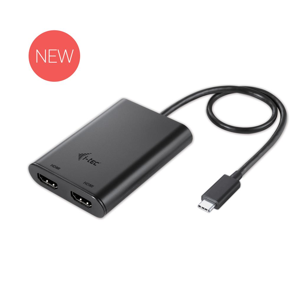 i-tec USB-C dual HDMI Video Adapter 2x HDMI 4K compatible with Thunderbolt 3 adapteris