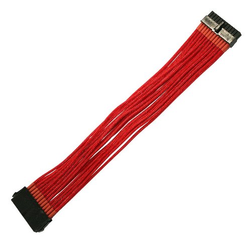 Nanoxia 24-Pin ATX-extension cable 30cm red kabelis datoram