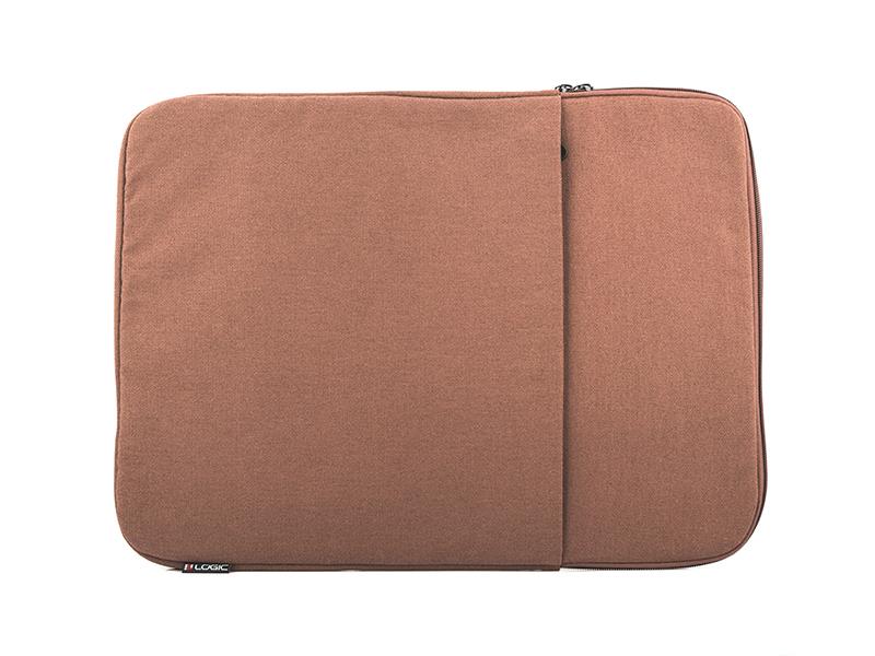 Logic Laptop sleeve PLUSH-14 (15,6'') Brown portatīvo datoru soma, apvalks