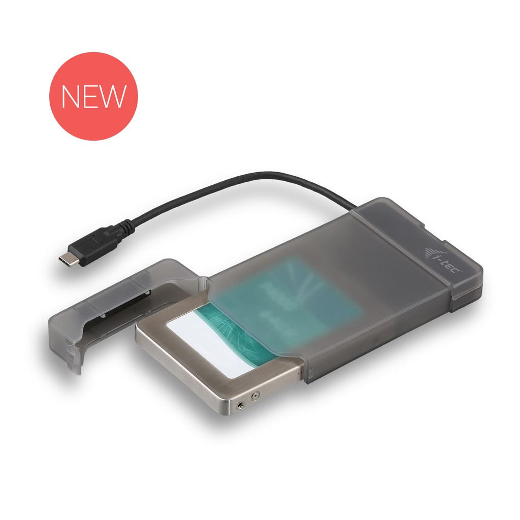 i-tec MySafe USB-C 3.1 external case for hard drive 2.5'' for SATA HDD SSD cietā diska korpuss
