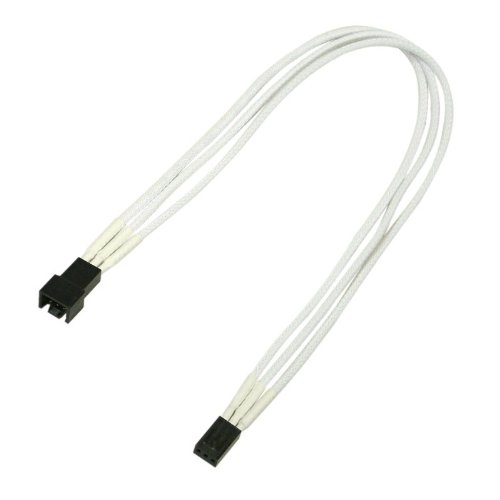 Nanoxia 3-Pin Molex extension cable 30cm white kabelis datoram