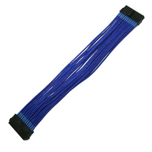 Nanoxia 24-Pin ATX-extension cable 30cm blue kabelis, vads