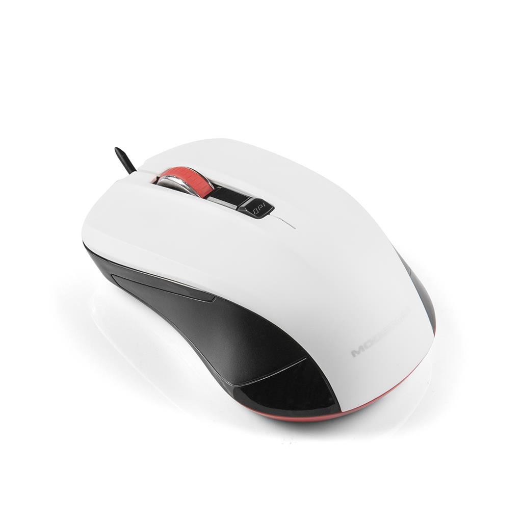 MODECOM M9.1 CZARNO-BIA LA PRZEW Mouse OPT Datora pele