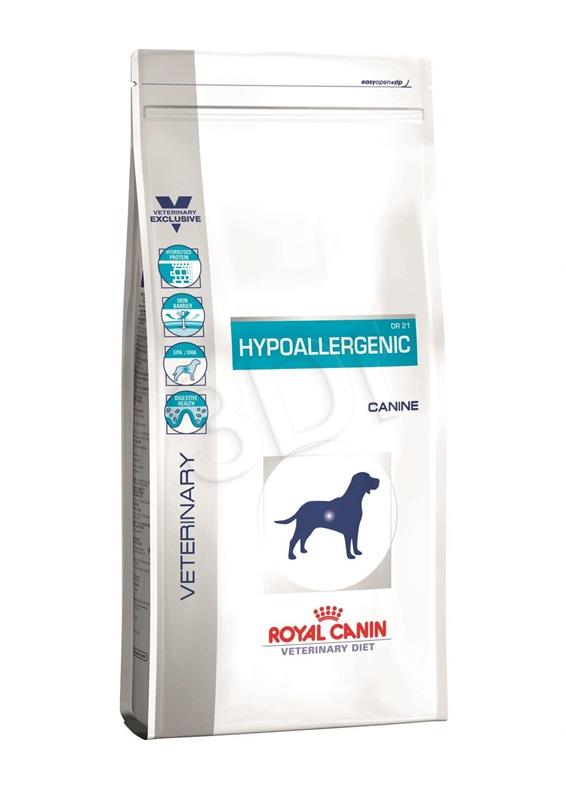Royal Canin Veterinary Diet Canine Hypoallergenic DR21 14kg barība suņiem