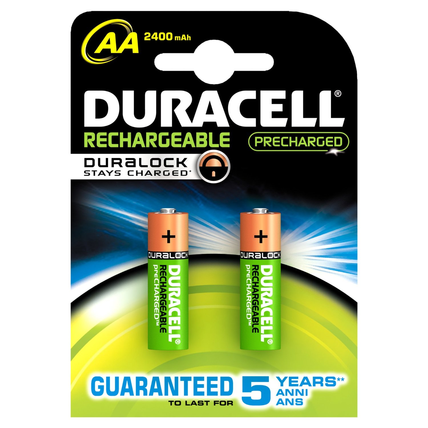 Duracell AA/HR6, 2400 mAh, Rechargeable Accu Stay Charged Ni-MH, 2 pc(s) Baterija