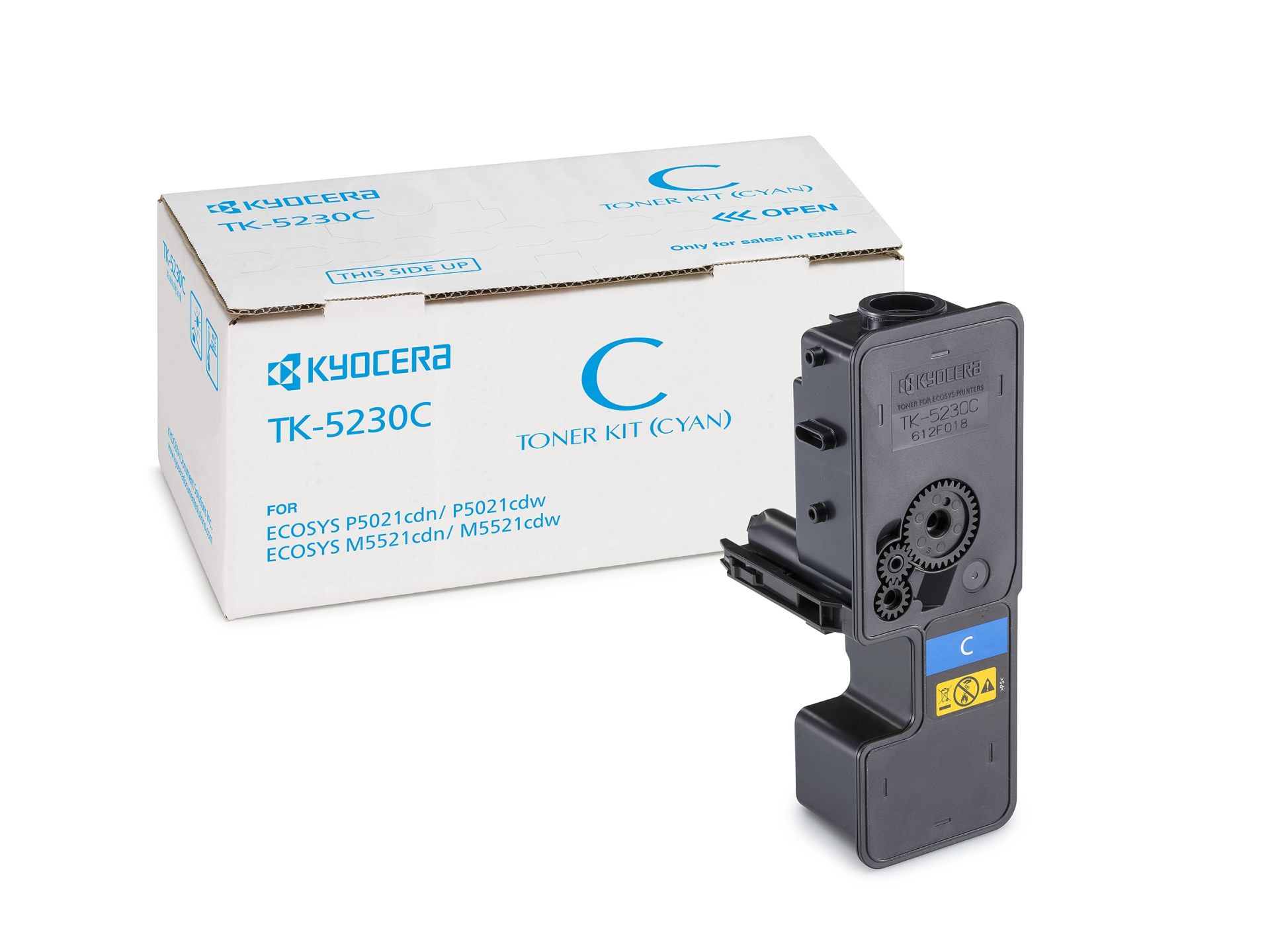 Kyocera Original TK-5230C Toner Cyan 2.200 pages far ECOSYSM5521cdn/cdw, ECOSYS P5021cdn/cdw toneris