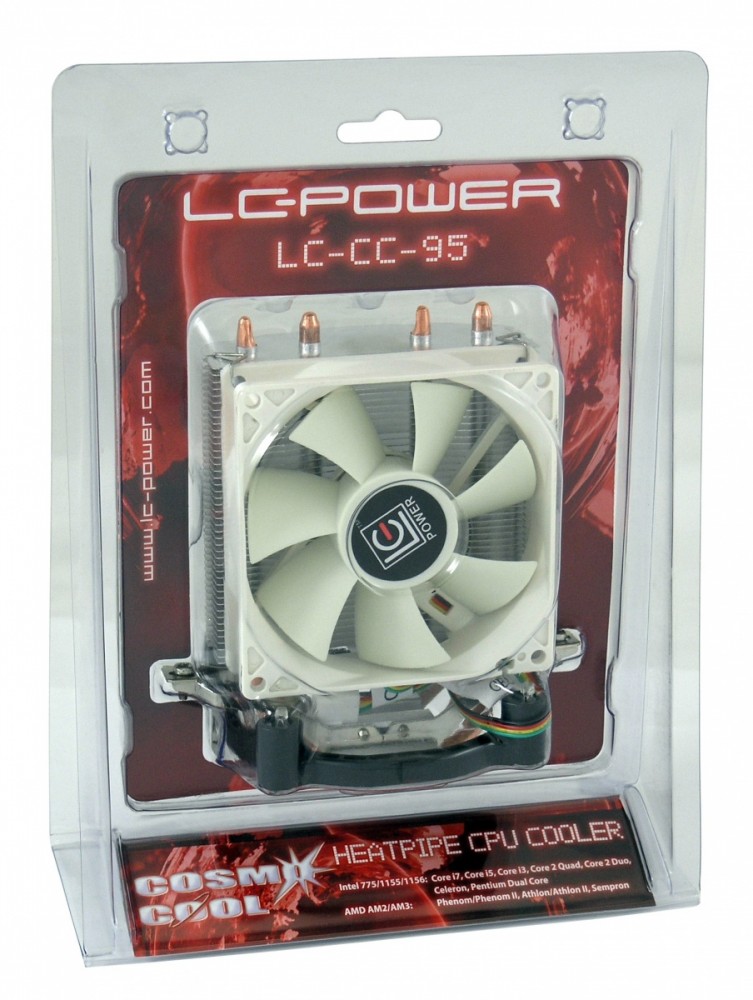 CPU COOLER LC-POWER LC-CC-95 S.775 AM2 AM3 procesora dzesētājs, ventilators