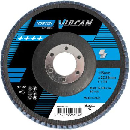 Norton Clipper Sciernica talerzowa listkowa Vulcan granulacja 40 115 x 22,23mm (63642502311) 63642502311 (3157629585221)