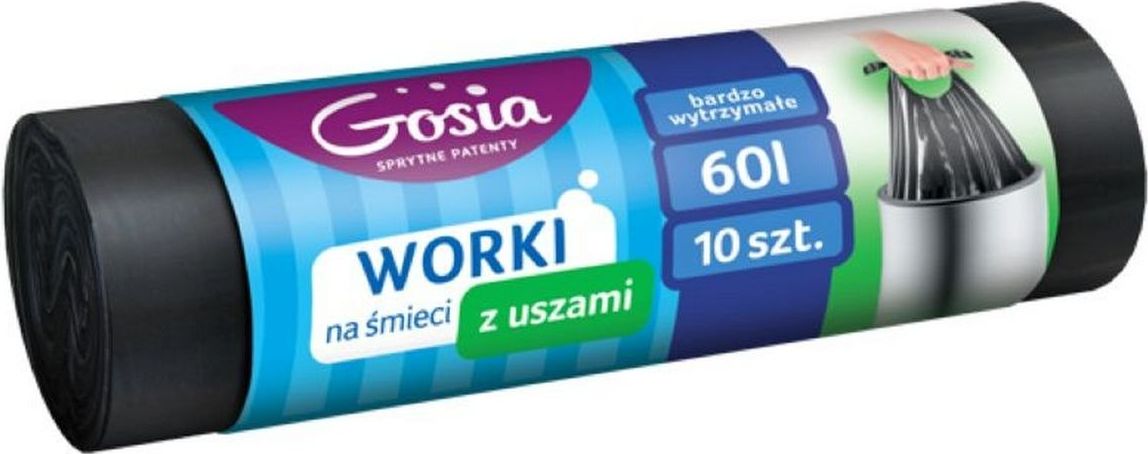 Politan Gosia Worki Z Uszami 60l G A10 Czarne GOS000192 (5904771004388) atkritumu tvertne