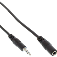 Kabel InLine Przedluzacz for Sluchawek 3.5mm, Stereo, 1.5m (99934A) adapteris