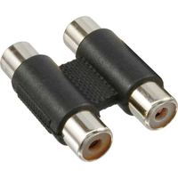 Adapter AV InLine 2x Cinch (F/F) Black (99318) adapteris