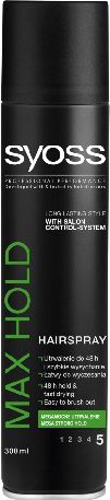 Schwarzkopf Syoss Max Hold Lakier do wlosow 300 ml 68590501 (9000100590501)