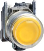 Schneider Electric Przycisk sterowniczy 22mm zolty z samopowrotem 1Z (XB4BP51) XB4BP51 (3389110118889)